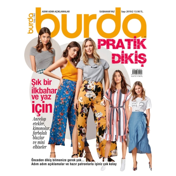 BURDA PRATİK DİKİŞ DERGİSİ 2019/02 SAYISI