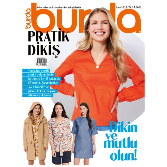 BURDA PRATİK DİKİŞ SERİSİ 2022/01