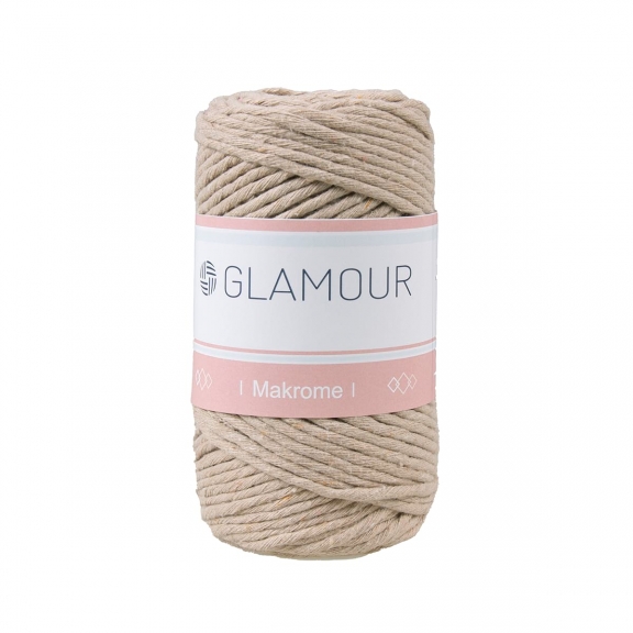 GLAMOUR TARANABİLİR MAKROME 3 MM - 250 GR - BEJ