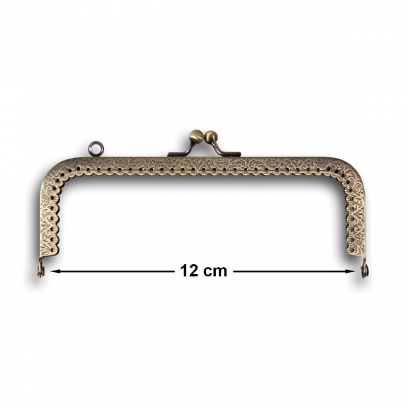 VİNTAGE METAL ÇANTA SAPI BAKIR 12 CM - 1112