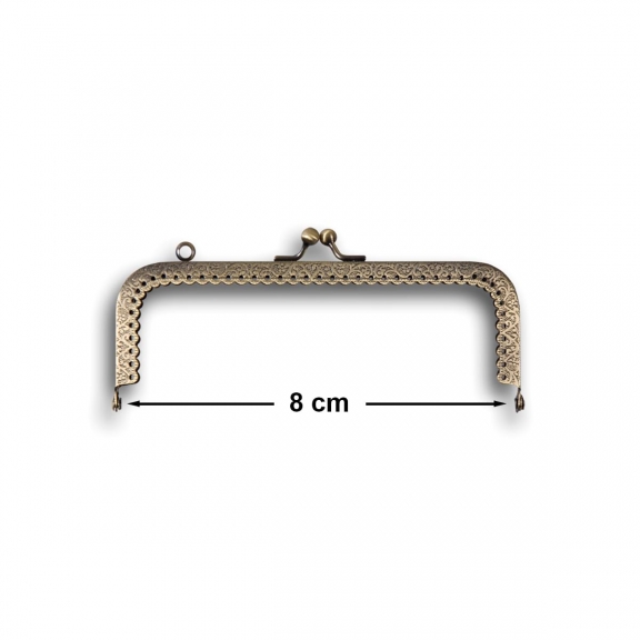 VİNTAGE METAL ÇANTA SAPI BAKIR 8 CM - 1110