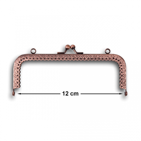 VİNTAGE METAL ÇANTA SAPI BRONZ 12 CM - 1112