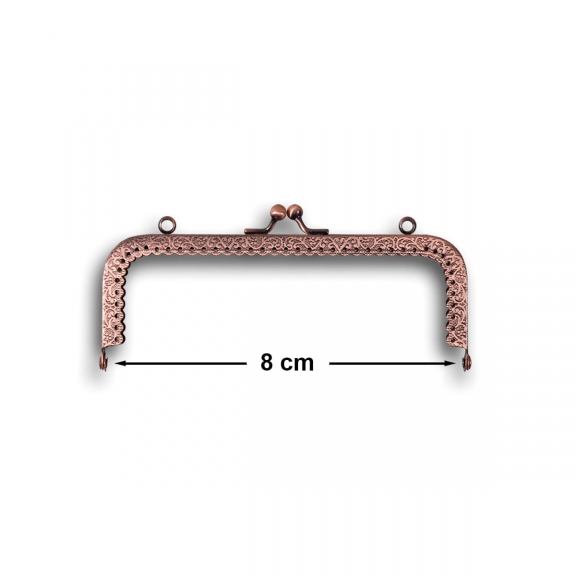 VİNTAGE METAL ÇANTA SAPI BRONZ 8 CM - 1110