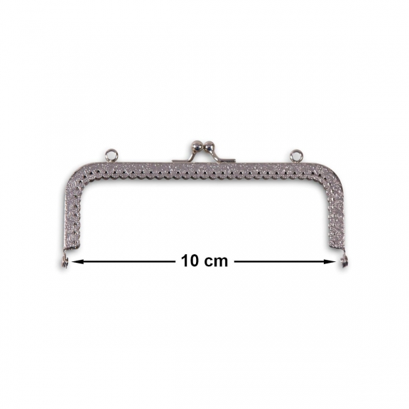 VİNTAGE METAL ÇANTA SAPI GÜMÜŞ 10 CM - 1111