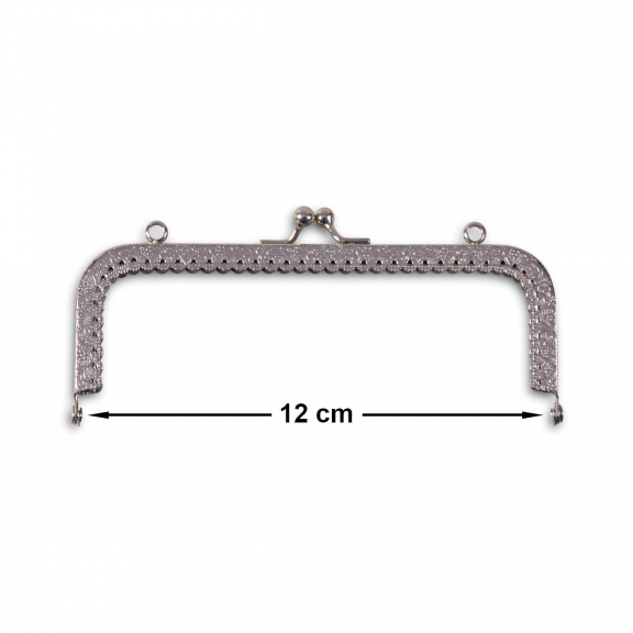 VİNTAGE METAL ÇANTA SAPI GÜMÜŞ 12 CM - 1112